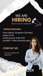 Receptionist / front office assistant