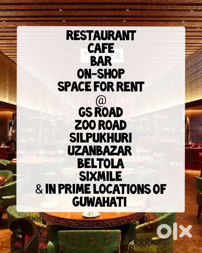 RESTAURANT CAFE BAR ON-SHOP SPACE IN GS ROAD ZOO ROAD UZANBAZAAR ETC