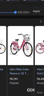 Ladies cycle less used
