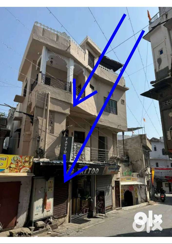 Flat & Small Shop  available on Main road near Jagadeesh Mandir Temple
