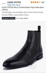 Louis stitch chelsea boots