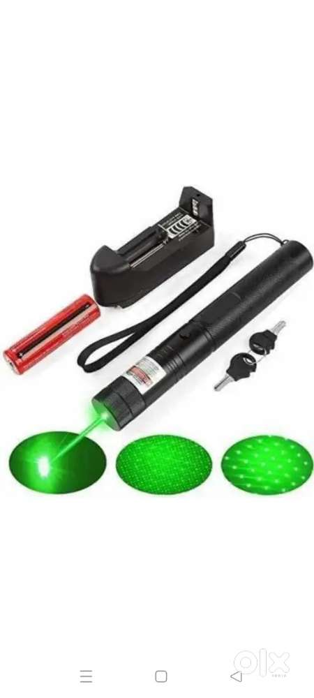 Rechargable green laser light