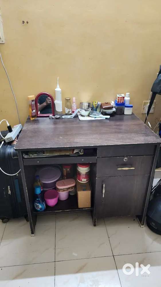 Single Cot Bed and Computer Table