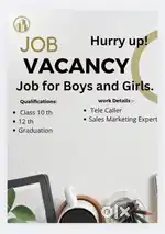 Urgent need for male and female candidate
