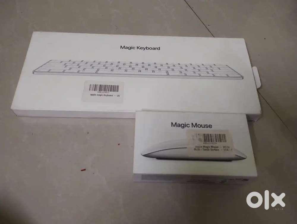 Apple keyboard and mouse