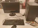 Desktop with i3 , 8 gb ddr 4 ram , 19 inch monitor , 256 ssd