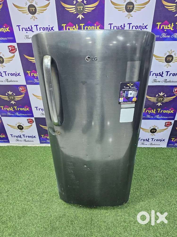 Steel finish 190ltr LG single door fridge