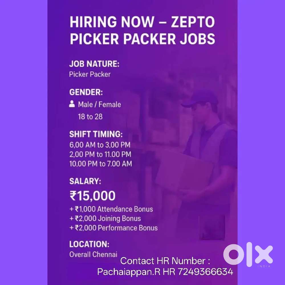 Zepto picking packing