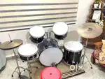 DRUM SET, CHANCELLOR, 5 PCS, WITH CYMBALS/ LIKE BRAND NEW