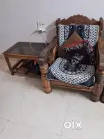 Sofa three seater with two chair