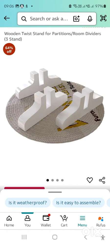 Partition Divider with stands