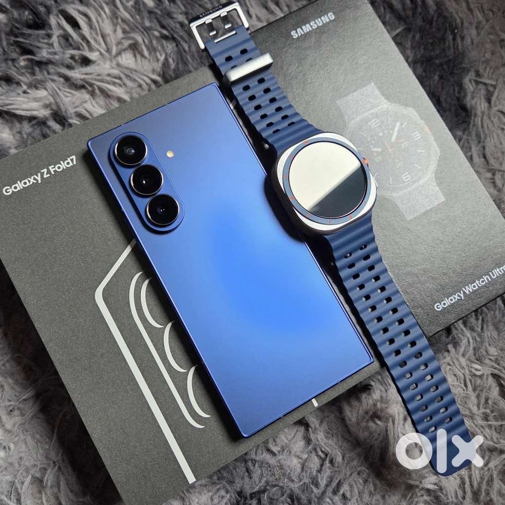Fold 7 Blue Colour 512 gb and watch Ultra Blue