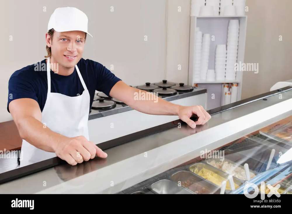 Icecream shop sales person