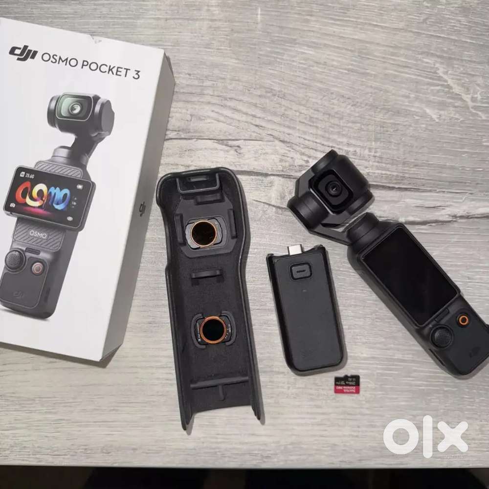 DJI Osmo Pocket 3, Battery add on, 256gb , k&f 2-32 VND (Great c