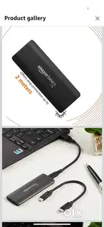 Amazon basics 1 TB Portable SSD MRP 7300
