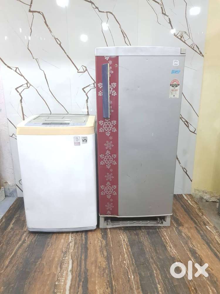 Godrej EON 190L 5 Single Door + LG 6.5kg Inverter Washing Machine.
