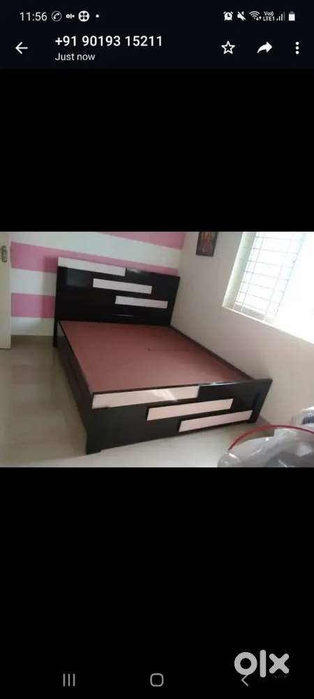 New mini double cot 4x6 without storage 4250