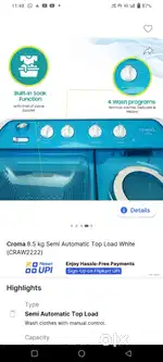 Washing machine sale