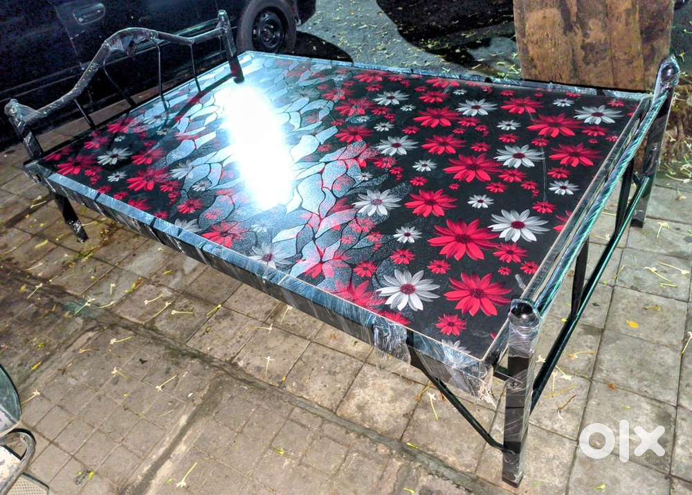 6x4 Iron Double Cot Plywood