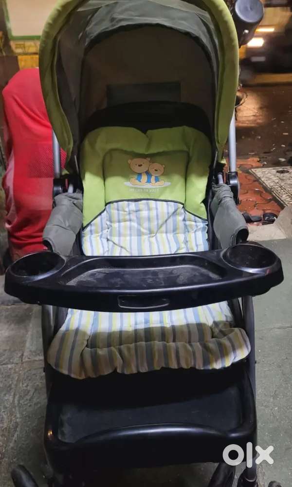 Sturdy & Reusable Baby Stroller/Walker with Multiple Safety Locks