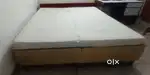 It's a double bed in very good and excellent condition made up of wood