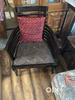 4 seat wooden sofa