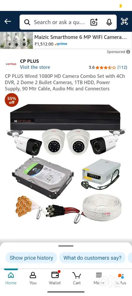 CCTV Complete setup with installation
