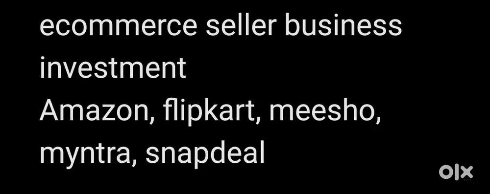 amazon,flipkart,meesho സെല്ലർ സ്റ്റോറിൽ investmentതാല്പര്യ ഉള്ളവർ msg
