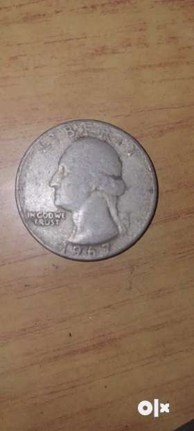 Very rare coin quarter dollar 1967