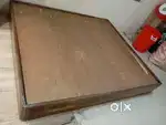Teak wood double bed