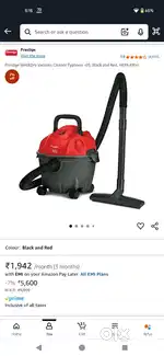 Prestige Wet&Dry Vacuum Cleaner