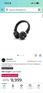 Marshall headphone