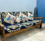 Elegant Teakwood 5-Seater Sofa Set