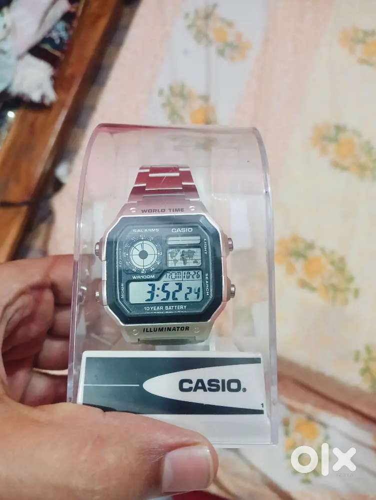Casio world time illuminator watch