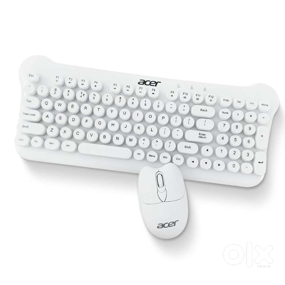 Acer CUTEO 2.4GHz Wireless Keyboard & Mouse Combo - White