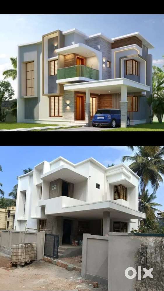 4 BHK VILLA IN 5 cents land at KATIPALLA