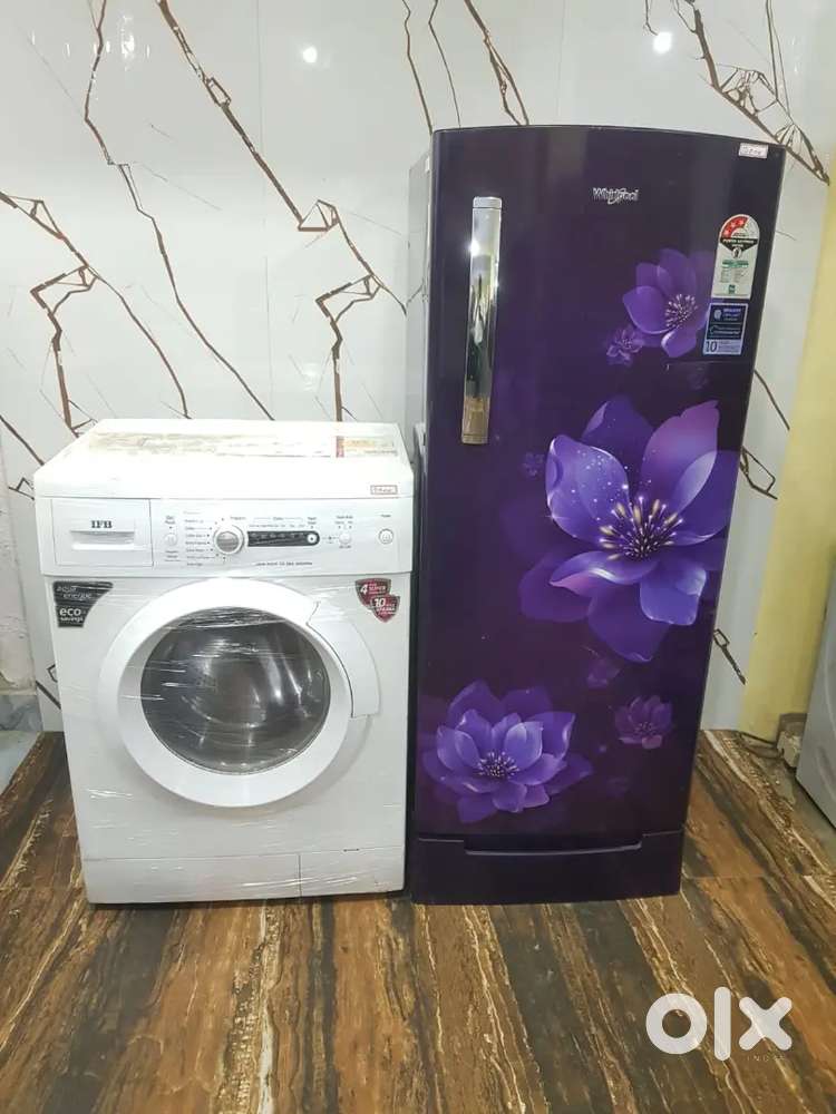 Whirlpool single door refrigerator nd ifb front load washing machine $