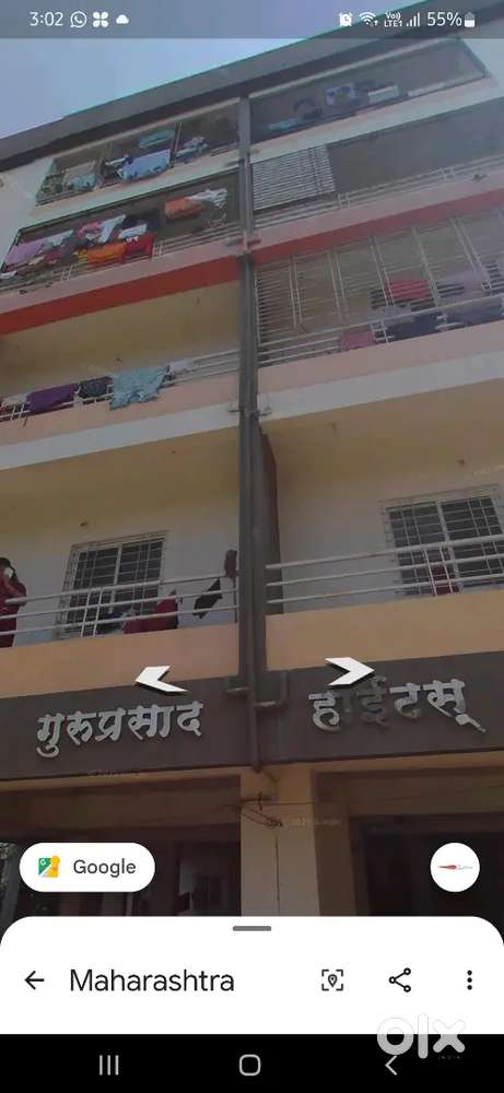 फक्त फॅमिली साठी 1 BHK भाड़े वर देणे आहे