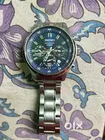 SEIKO Men Black Chronograph Analogue Watch SKS587P1