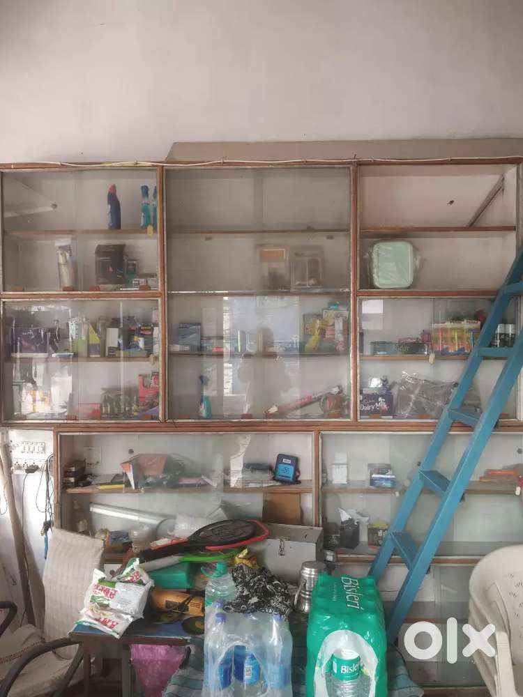 Shop Counter -3,    Racks-4