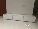 Drawer Console, glass center table, glass pieces