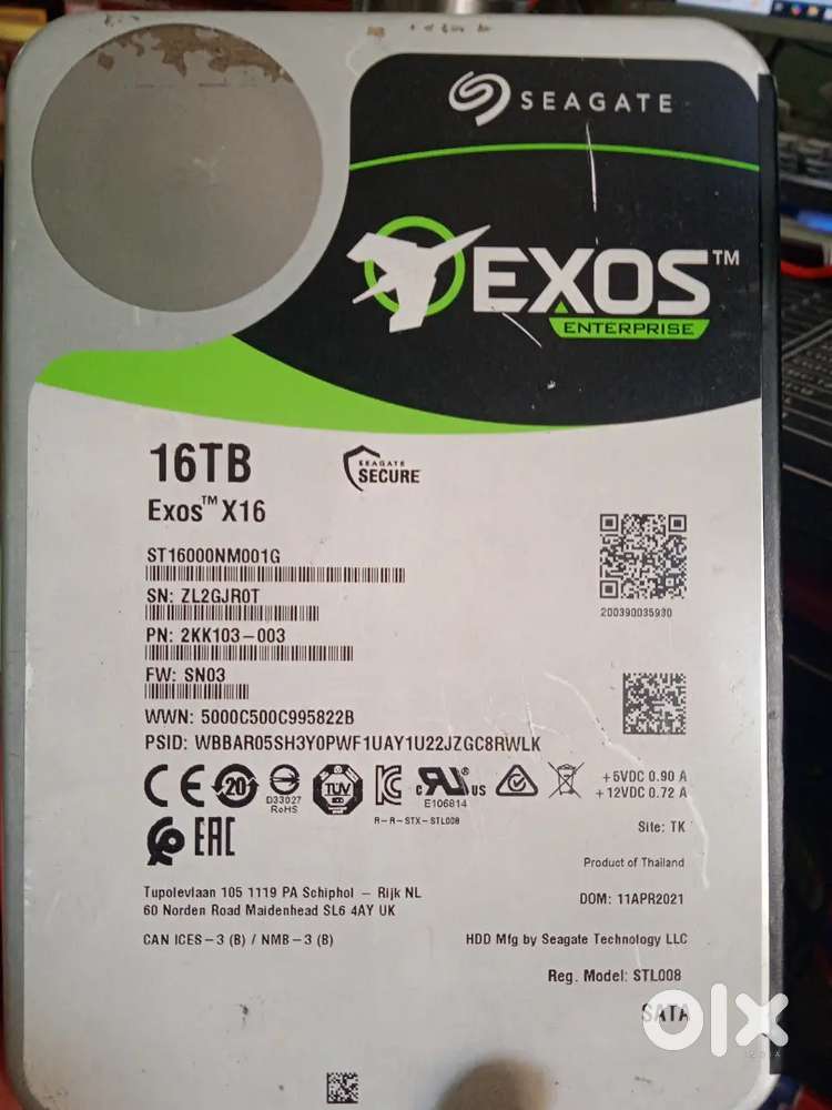 Seagate exos hdd 16tb enterprise edition