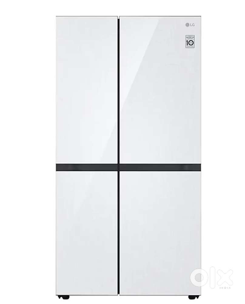 LG 655 litres Side by Side Refrigerator, Linen White GC-B257UGLW