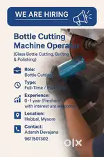 looking for a bottle Cutting Machine Operator