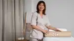 Female spa therapist