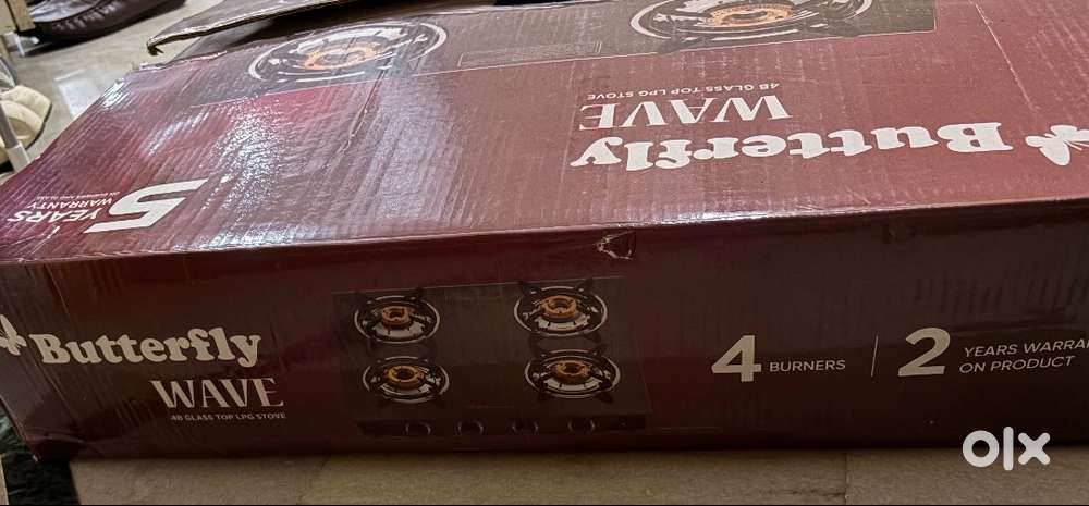 Butterfly 4 Burner Glass Stove