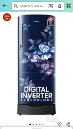 Samsung 183 litre 5 star refrigerator fridge