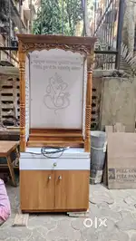Sagwan wood mandir