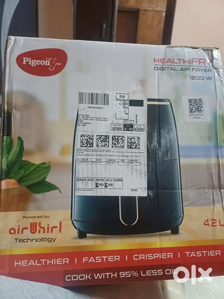 Brand new pigeonHealthi Digital air fryer 1200w