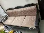 Five seater sofa solid teek wood
